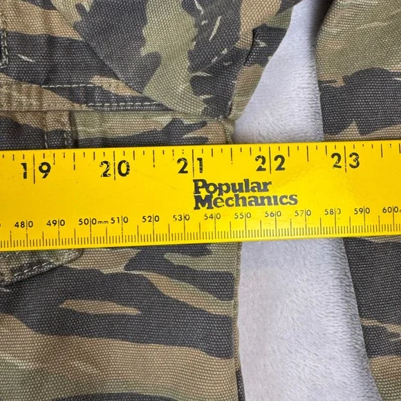 Zadig & Voltaire Defile Womens Tiger Stripe Camo Military Shirt Canvas Jacket XS - Picture 3 of 8